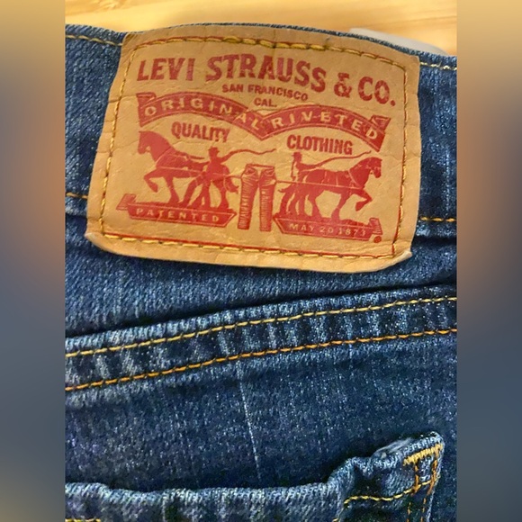 Levi's 505 Straight Dark Blue Women's Jeans | 28 - Picture 4 of 6